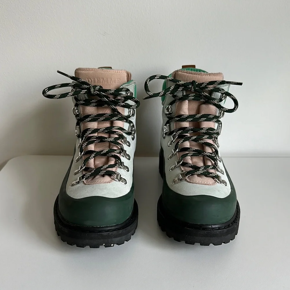 Diemme X J.Crew Roccia Vet hiking boots in soft mint - Picture 1 of 5